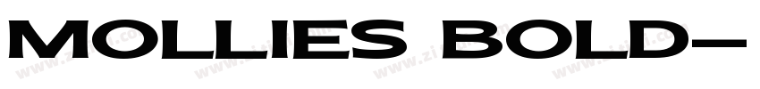 mollies bold字体转换